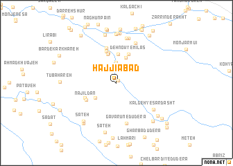 map of Ḩājjīābād