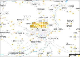 map of Ḩājjīābād