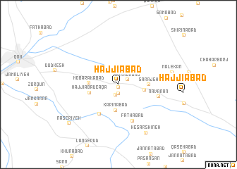 map of Ḩājjīābād