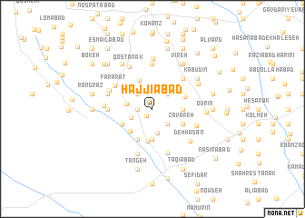 map of Ḩājjīābād