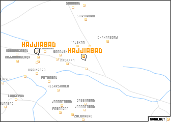 map of Ḩājjīābād