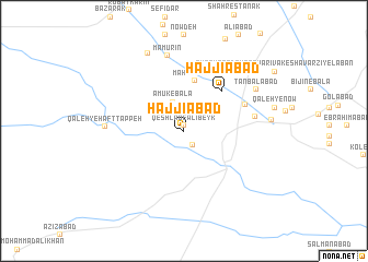 map of Ḩājjīābād