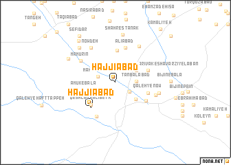 map of Hājjīābād