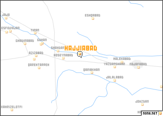 map of Ḩājjīābād