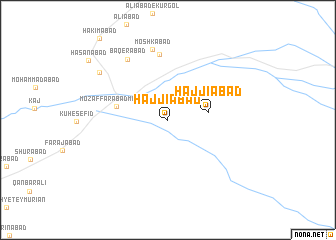 map of Ḩājjīābād