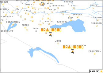 map of Ḩājjīābād