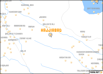 map of Ḩājjīābād