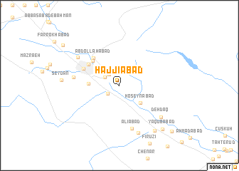 map of Ḩājjīābād