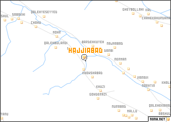 map of Ḩājjīābād