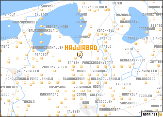 map of Ḩājjīābād