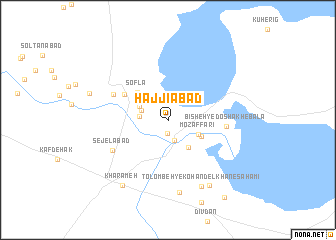 map of Ḩājjīābād