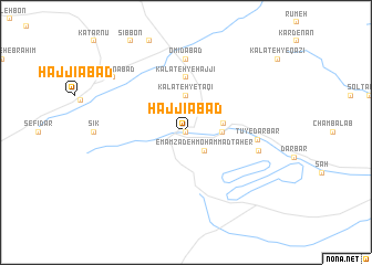 map of Ḩājjīābād