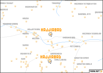 map of Ḩājjīābād