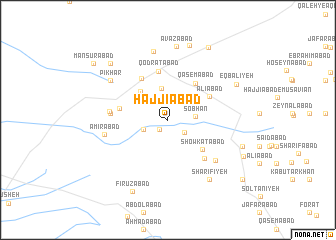 map of Ḩājjīābād