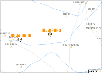 map of Ḩājjīābād