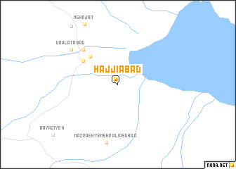 map of Ḩājjīābād