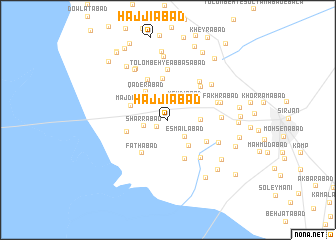 map of Ḩājjīābād