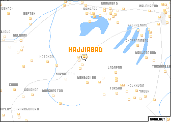 map of Ḩājjīābād