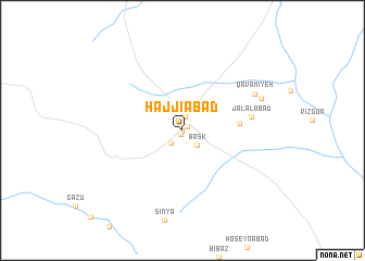 map of Ḩājjīābād