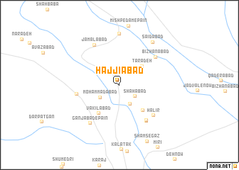 map of Ḩājjīābād