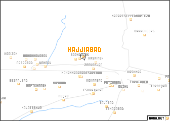 map of Ḩājjīābād