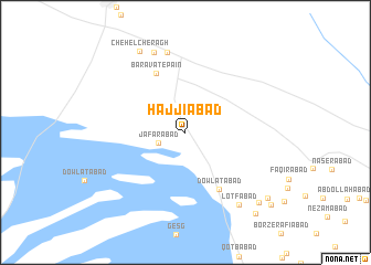 map of Ḩājjīābād