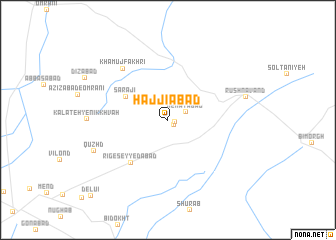 map of Ḩājjīābād