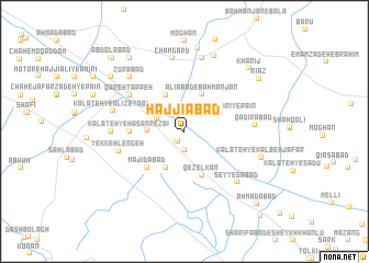 map of Ḩājjīābād