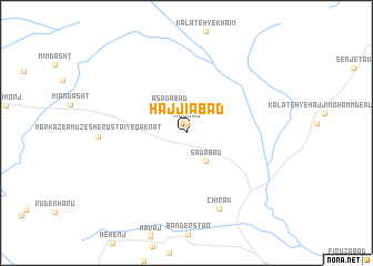 map of Ḩājjīābād