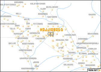 map of Ḩājjīābād