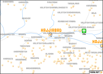 map of Ḩājjīābād