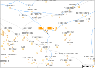 map of Ḩājjīābād