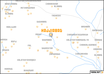 map of Ḩājjīābād