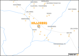 map of Ḩājjīābād