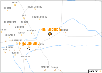 map of Ḩājjīābād