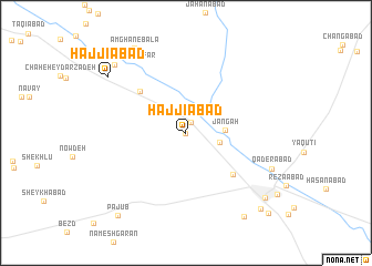 map of Ḩājjīābād
