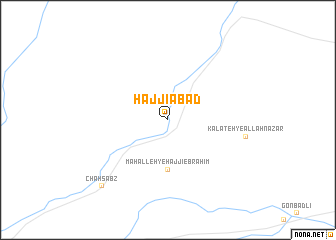 map of Ḩājjīābād