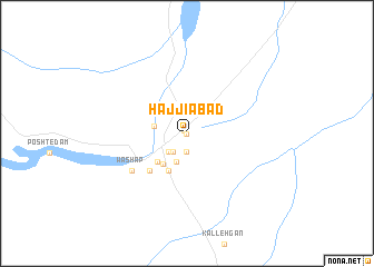 map of Ḩājjīābād