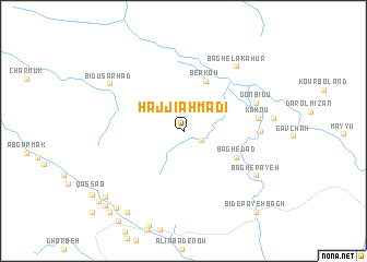 map of Ḩājjī Aḩmadī