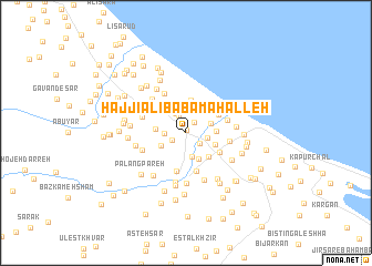 map of Ḩājjī ‘Alībābā Maḩalleh