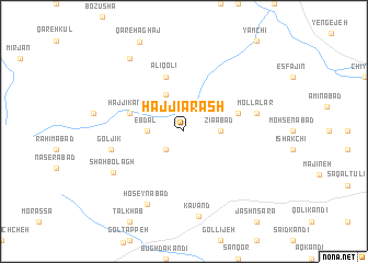 map of Ḩājjī Ārash