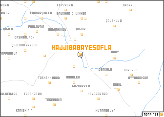 map of Ḩājjī Bābā-ye Soflá