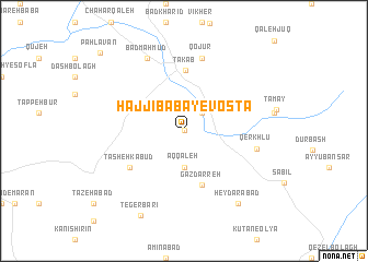 map of Ḩājjī Bābā-ye Vosţá