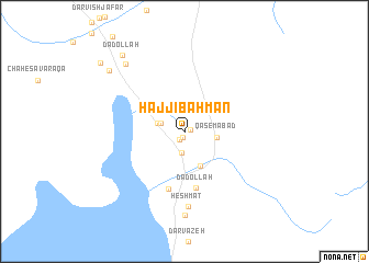 map of Ḩājjī Bahman