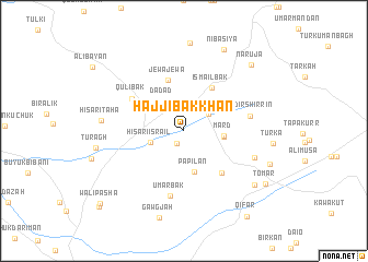 map of Ḩājjī Bak Khān