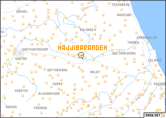 map of Ḩājjī Barandeh