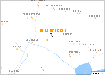 map of Ḩājjī Bolāghī