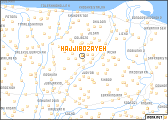 map of Ḩājjī Bozāyeh