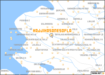 map of Ḩājjī Ḩasan-e Soflá