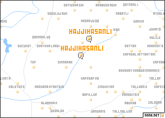 map of Ḩājjī Ḩasanlī